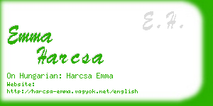 emma harcsa business card